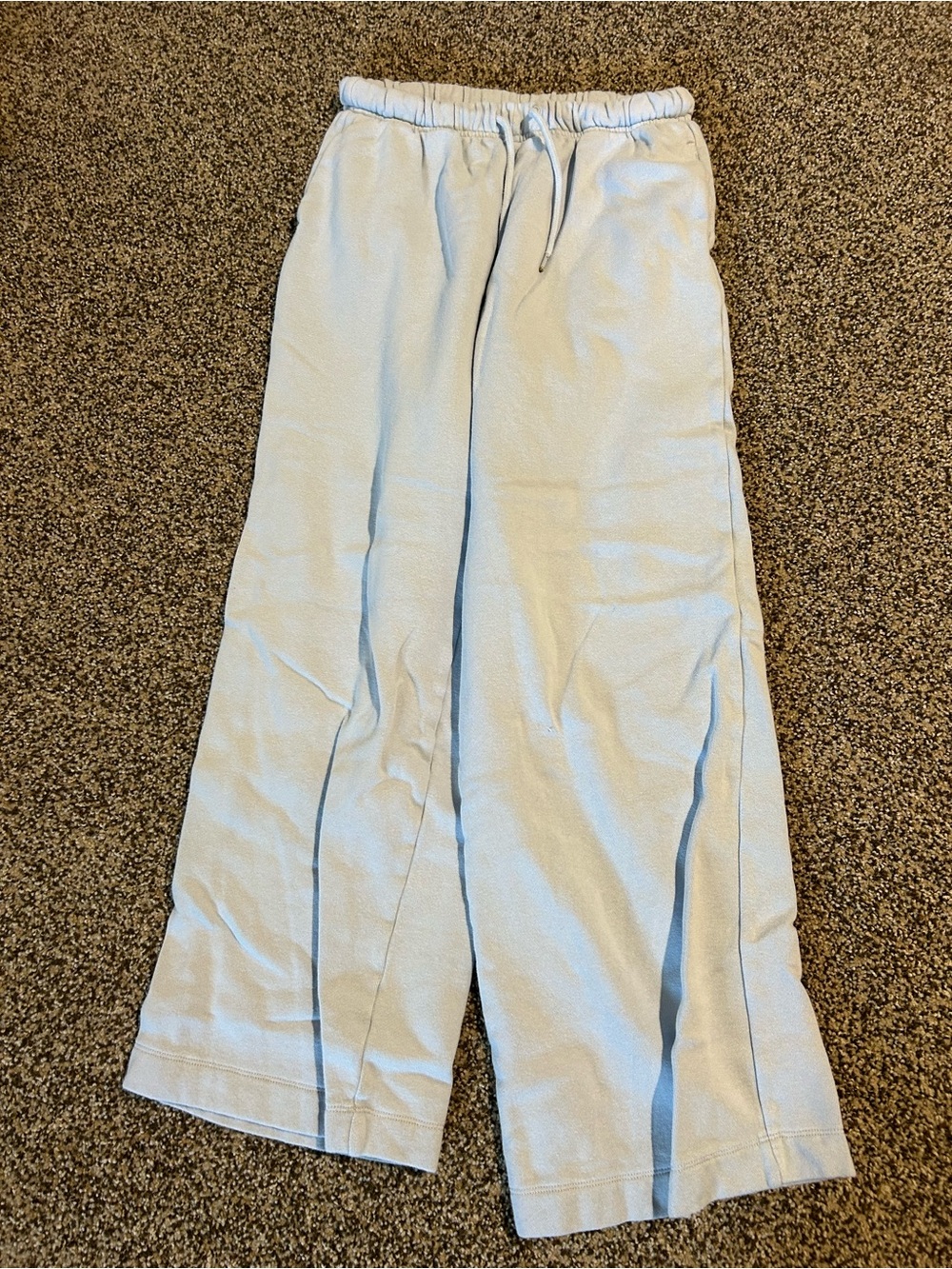 Old Navy Light Blue Wide-Leg Sweatpants